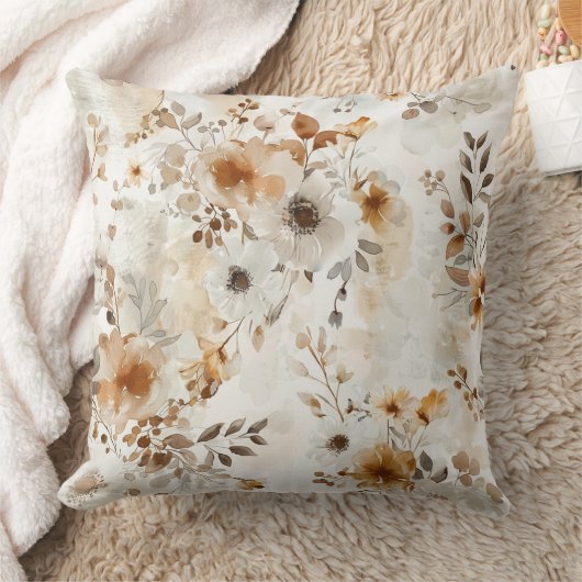 コージーオータムフローラプリントトートバッグ クッション (ブランケット)