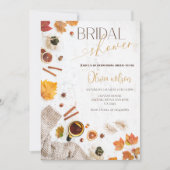 コージーオータムブライダルシャワー-紅葉&ウォームパーティー 招待状 (正面)