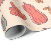 コージーオータムヘッジホッグ ラッピングペーパー (ロールコーナー)