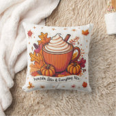 コージーオータムホームデコーパンプキンスパイス クッション (ブランケット)