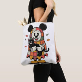 コージーオータムマウス&キャット トートバッグ (クローズアップ)