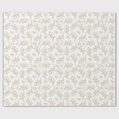 コージーオータムヴィンテージフローラ ラッピングペーパー (フラット)