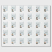 コージーカジュアルベイビーシャワー招待状 ラッピングペーパー (フラット)