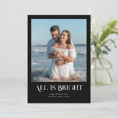 コージーカップル冬のホリデーグリーティングカード シーズンカード (スタンド正面)