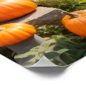 コージーカボチャコテージ秋ハーベストウォールポスター ポスター (角)