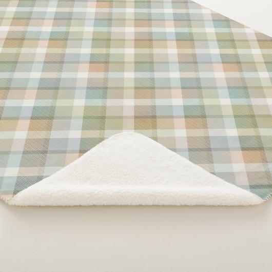 コージーカラフルタータンチェックシェルパブランケット シェルパブランケット (3/4)