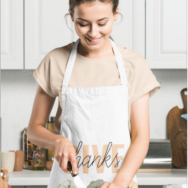 コージーカラフルパステル与えと感謝していパンプキン エプロン