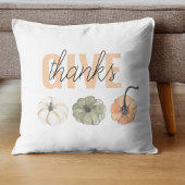 コージーカラフルパステル与えと感謝していパンプキン クッション