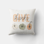 コージーカラフルパステル与えと感謝していパンプキン クッション (裏面)