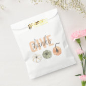 コージーカラフルパステル与えと感謝していパンプキン フェイバーバッグ (封をした状態)