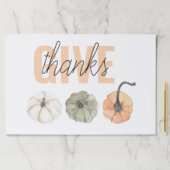 コージーカラフルパステル与えと感謝していパンプキン ペーパーパッド (インサイチュ)