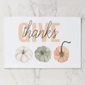 コージーカラフルパステル与えと感謝していパンプキン ペーパーパッド (正面)