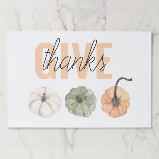 コージーカラフルパステル与えと感謝していパンプキン ペーパーパッド (正面)