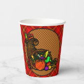 コージーカントリーコルヌコピアオンプレイド 紙コップ (裏面)