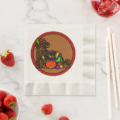 コージーカントリーターキープレイド 縁ありランチョンナプキン (インサイチュ)