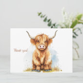 コージーカントリーチャームハイランドカウズ サンキューカード (スタンド正面)