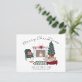 コージーカントリーホームクリスマスツリー |メリークリスマス ポストカード (スタンド正面)