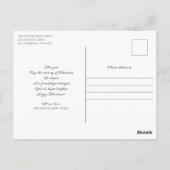 コージーカントリーホームクリスマスツリー |メリークリスマス ポストカード (裏面)