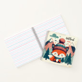 コージーキツネテイルズウィンターウッドランドチャーム ノートブック (内部)