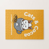 コージーキャットとポークッキーを使用したホリデーマグデザイン ジグソーパズル (横)