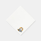 コージーキャットとポークッキーを使用したホリデーマグデザイン スタンダードカクテルナプキン (角)