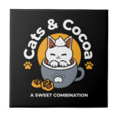 コージーキャットとポークッキーを使用したホリデーマグデザイン タイル (正面)