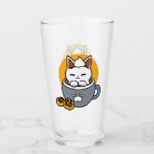 コージーキャットとポークッキーを使用したホリデーマグデザイン タンブラーグラス (正面)