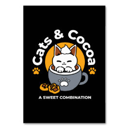 コージーキャットとポークッキーを使用したホリデーマグデザイン テーブルナンバー