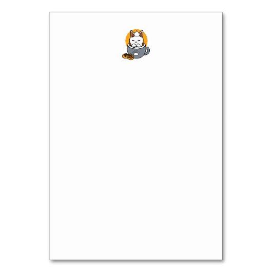 コージーキャットとポークッキーを使用したホリデーマグデザイン テーブルナンバー (裏面)