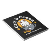 コージーキャットとポークッキーを使用したホリデーマグデザイン ノートパッド (アングル)