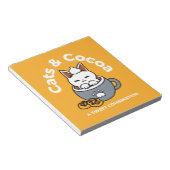 コージーキャットとポークッキーを使用したホリデーマグデザイン ノートパッド (アングル)