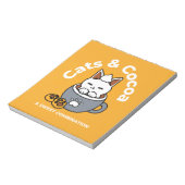 コージーキャットとポークッキーを使用したホリデーマグデザイン ノートパッド (回転)