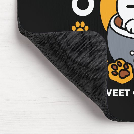 コージーキャットとポークッキーを使用したホリデーマグデザイン マウスパッド (コーナー)