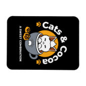 コージーキャットとポークッキーを使用したホリデーマグデザイン マグネット (横)