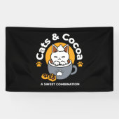 コージーキャットとポークッキーを使用したホリデーマグデザイン 横断幕 (横)