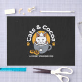 コージーキャットとポークッキーを使用したホリデーマグデザイン 薄葉紙 (クラフト)