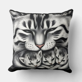 コージーキャットファミリー装飾用クッション クッション