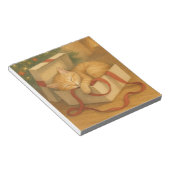 コージーキャット昼寝クリスマス ノートパッド (アングル)