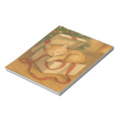 コージーキャット昼寝クリスマス ノートパッド (回転)