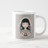 コージーキャット昼寝マグ ジャンボコーヒーマグカップ (右)