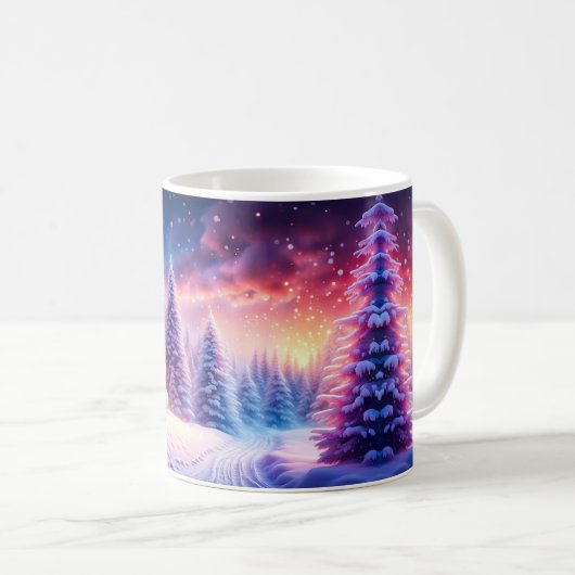 コージーキャビンアットウィンターワンダーランドコーヒーマグ コーヒーマグカップ (正面右)