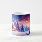 コージーキャビンアットウィンターワンダーランドコーヒーマグ コーヒーマグカップ (中央)