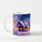 コージーキャビンアットウィンターワンダーランドコーヒーマグ コーヒーマグカップ (左)