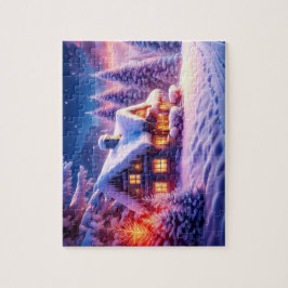 コージーキャビンアットウィンターワンダーランドジグソーパズル ジグソーパズル