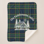 コージーキャビンパーソナライズされたブランケット シェルパブランケット (正面)