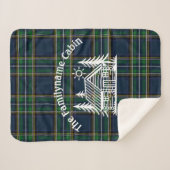 コージーキャビンパーソナライズされたブランケット シェルパブランケット (正面(横))