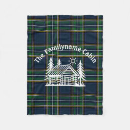 コージーキャビンパーソナライズされたブランケット フリースブランケット