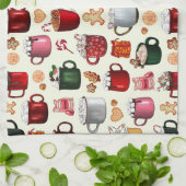 コージーキャビンホットココアアンドウィンタートリートメント キッチンタオル (折り畳み)