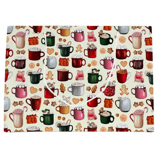 コージーキャビンホットココアアンドウィンタートリートメント ラージペーパーバッグ (正面)