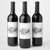 コージーキャビン・イン・ザ・ウッズ ワインラベル (ボトル)